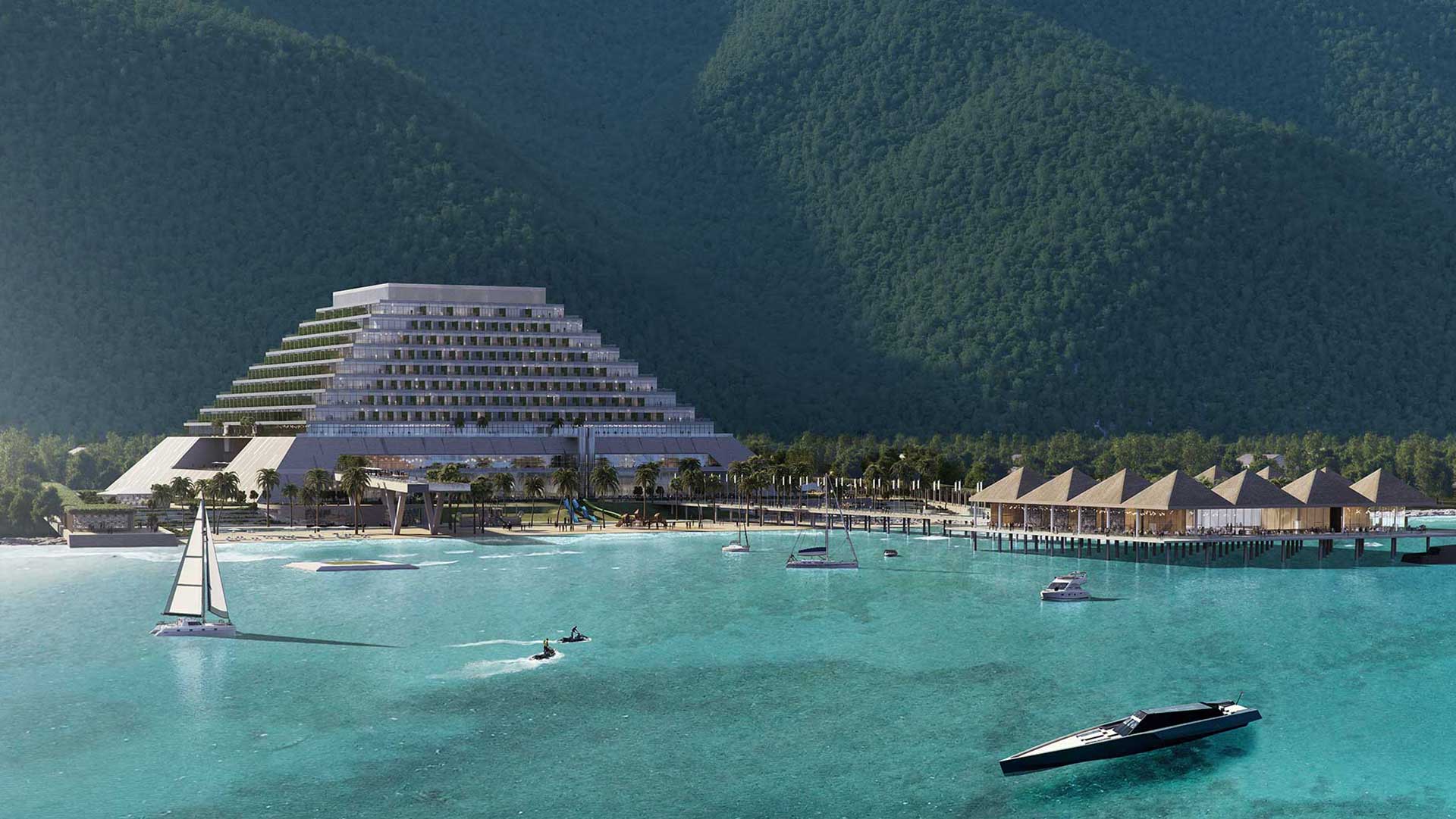 FCO_projektseite Beach Hotel Chilak sprengt Konventionen, in baulicher und konzeptioneller Hinsicht.